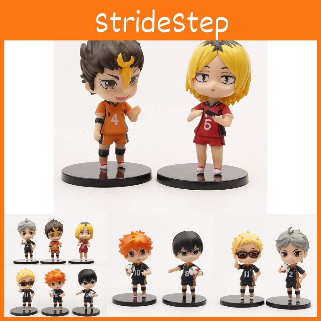 Haikyuu Pvc Collectible Figures Shoyo Hinata Tobio Kageyama Anime Character Desk Car Decor