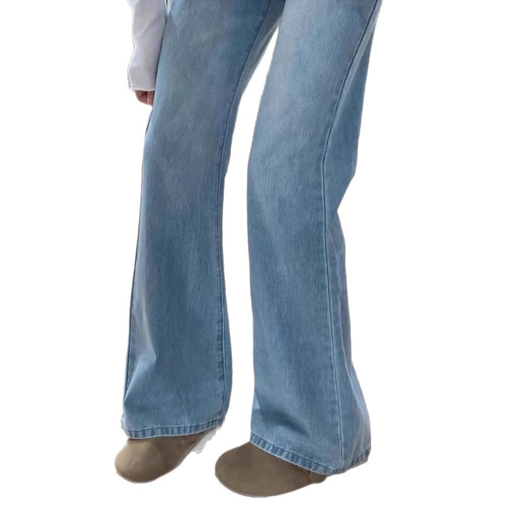 Women's Plus Size Summer Micro-Flare Jeans - Slimming Light-Colored Pear Shape Fit