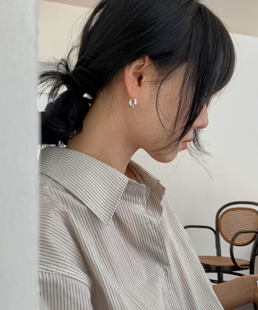 Baradu [Baradu 925] Essential Over Hoop Earrings