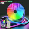 RGB LED Neon Light  Flexible Strip Waterproof Silicone Lights 5/10/15M 108leds with App Remote Control Room Backlight Decoration