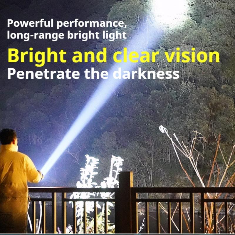 Magnetic Rechargeable Flashlight 1200 Lumens Multi-Angle Rotating Mini Light Portable Pocket Flashlight for Repair Outdoor