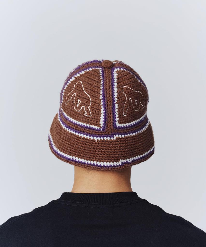 [Extra Large] Hat CROCHET BELL HAT Men's BROWN