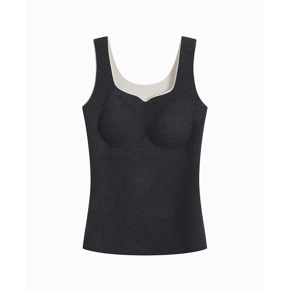 

Women s Cashmere Silk Padded Bra Vest for Autumn/Winter Warmth XL