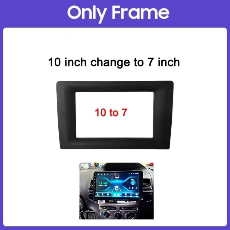 Vehicle Radio Fascia 9/10 Inch Frame Switch To 7 Inch 2 Din Car Radio Fascia Auto Audio Dash Kit Installation Frame Trim Bezel