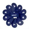 Golf Iron Headcover Set - 11-Piece Numbered Protective Covers for Clubs