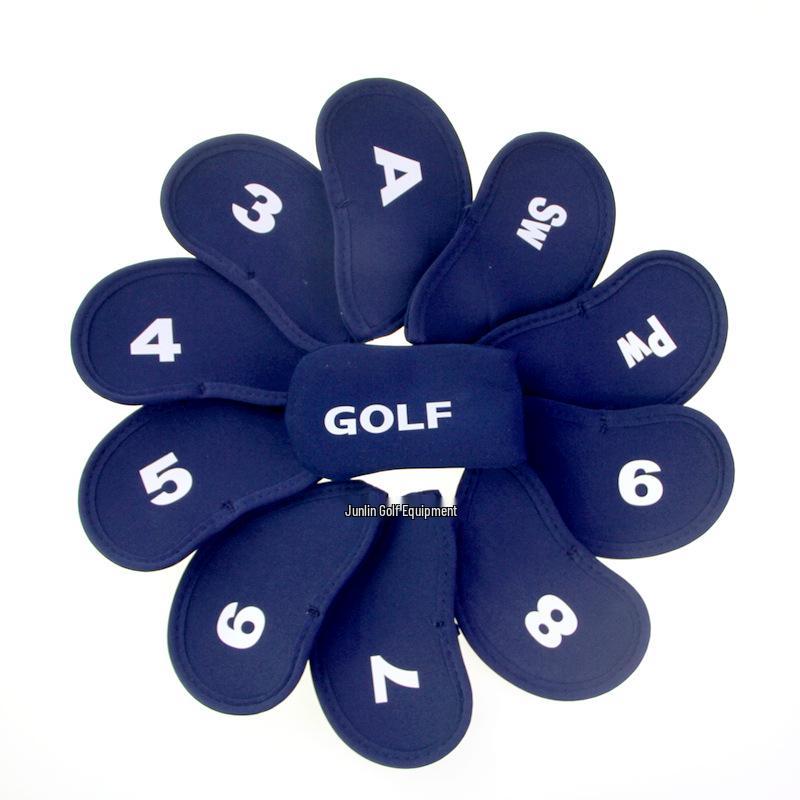 Golf Iron Headcover Set - 11-Piece Numbered Protective Covers for Clubs