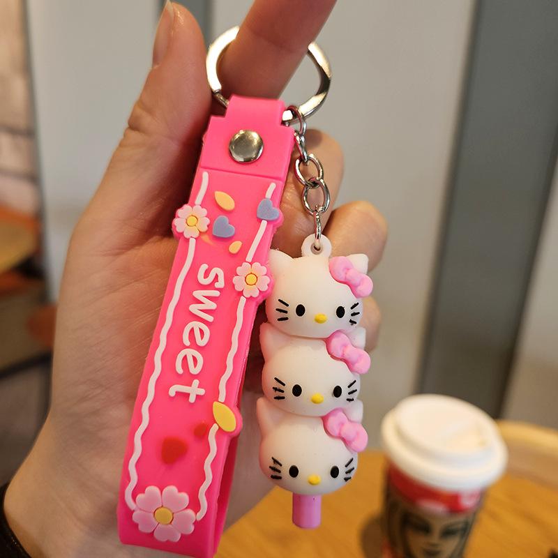 Yugui Dog Gestapelter Le Schlüsselanhänger Niedlicher Cartoon Melody Pudding Dog PVC Puppe Taschenanhänger