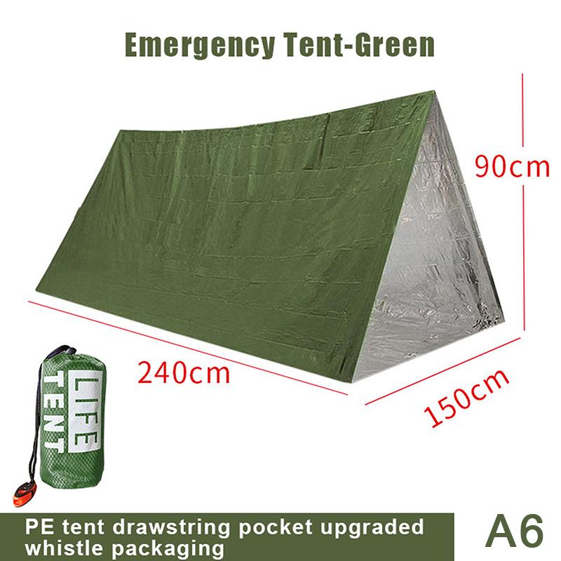 2-Person Emergency Tent - Waterproof & Windproof Survival Shelter for Camping, Hiking & Outdoor Adventures