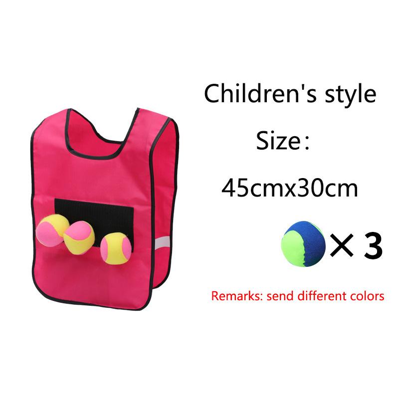 Children and Adult Outdoor Sport Toys for Kids Interaction Play Games Vest Ball Sticking Game