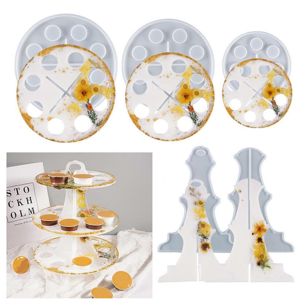 Thicken Epoxy Resin Molds for DIY Coffee Pod Organizer Coffee Pod Holder Resin Silicone Molds for Tea Coaster Kitchen