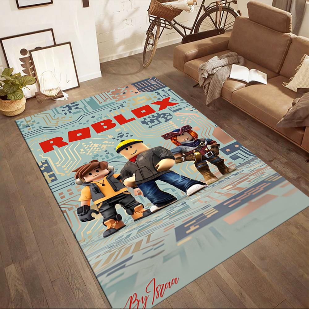 Roblox 397 Floor Mat Suitable for Entryway Playrooms Dormitory Hallway Anti-slip Rug Anime Office Decor Gift for Festivals