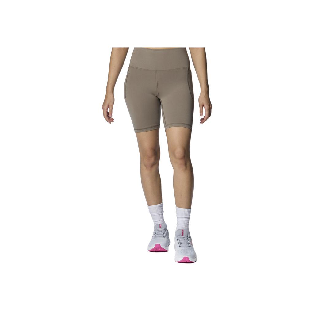 Under Armour Solid Color High Waist Slim Fit Sports Shorts Women shorts Gray Brown 1382521-200