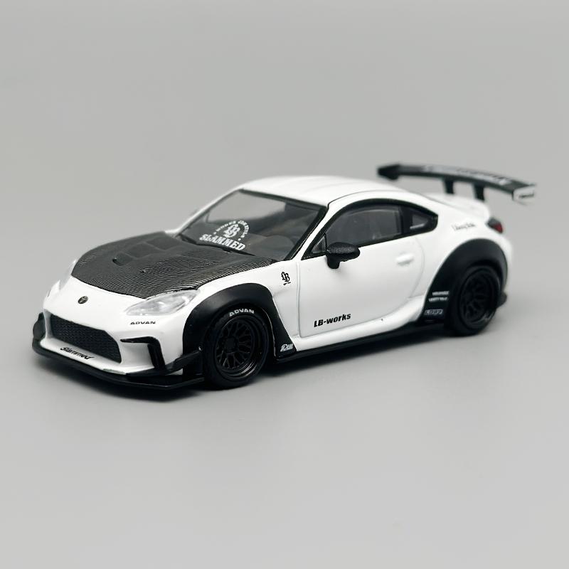 ADF1 MINIGT 1:64 Toyota GR86 LBNation White Alloy Car Model 769