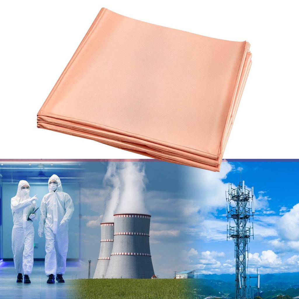 Tessuto Conduttivo Faraday per Schermatura EMI Materiale in Fibra di Rame Bloccante le Radiazioni per Abbigliamento Tenda Dispositivo Sicurezza