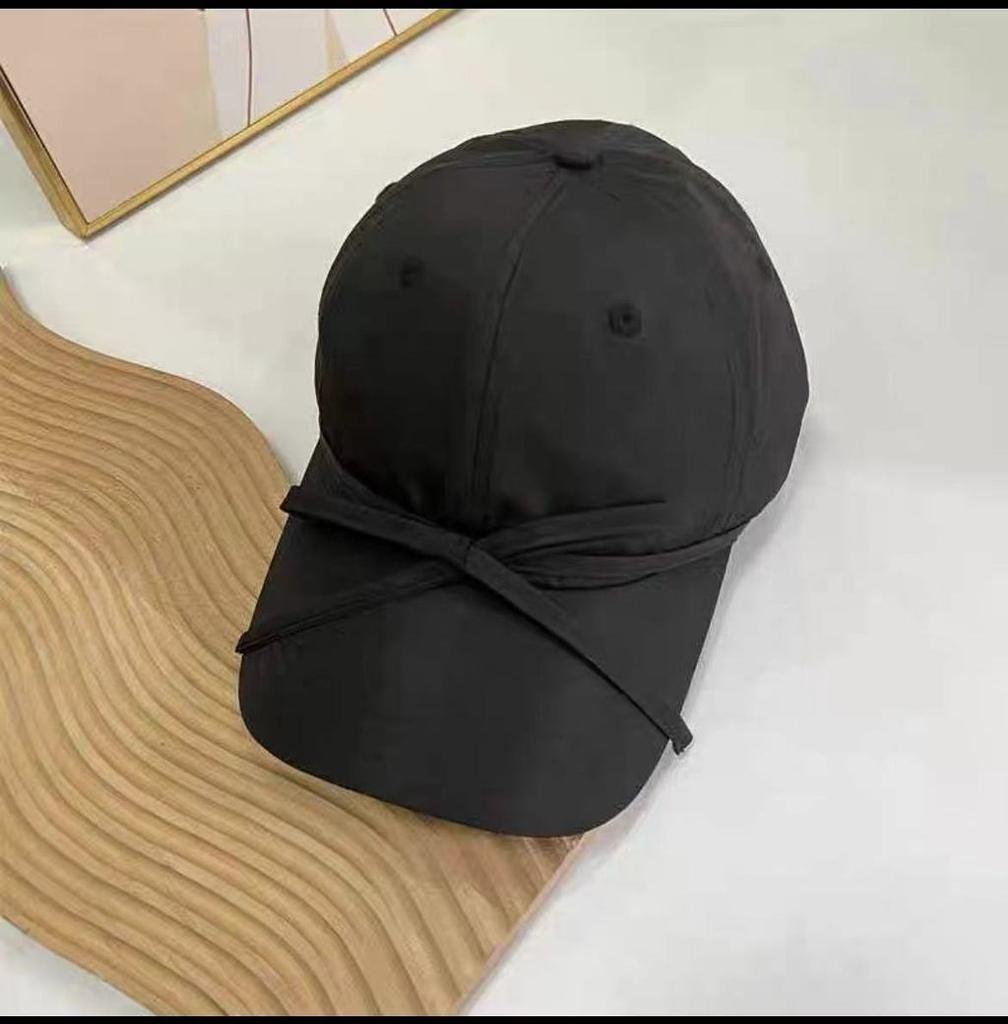 Summer Thin Quickdry Baseball Cap With Bowknot For Women Sun Protection And Sunshade