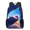 Dolphin Ocean Animal Print Children School Bag Girls Boys Casual Backpack Student Schoolbag Teenager Daily Storage Rucksacks