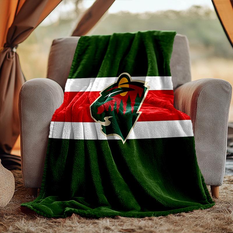 Minnesota wild Blanket Flannel Throw for Sofa, Travel, Camping, Livingroom, Office, Chair and Bed Soft and Warm Holiday Birthday gifts