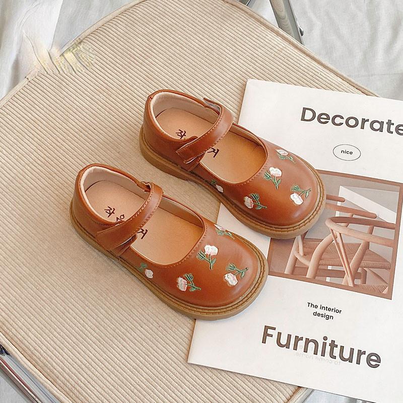 

Маленькая обувь принцессы для девочек, осень 2023, детская танцевальная обувь с цветами 21