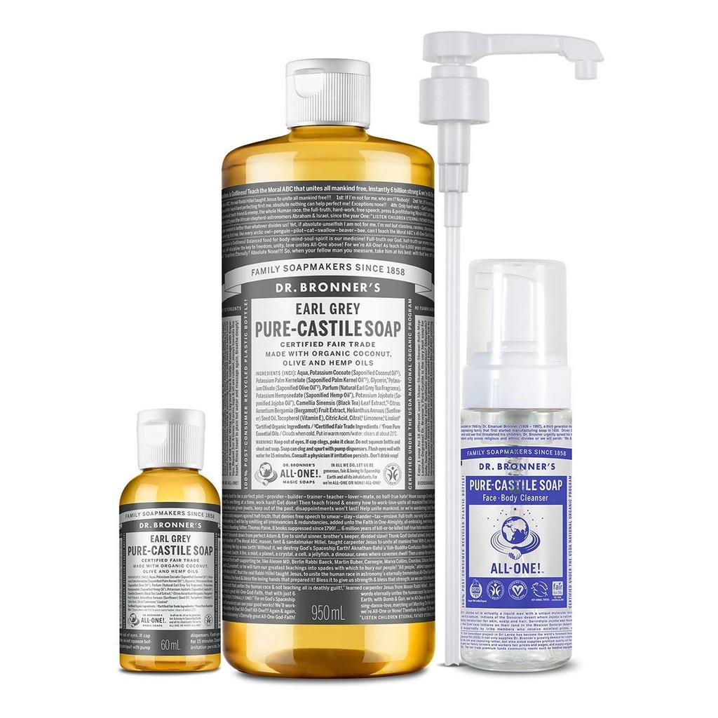 DR.BRONNER'S CASTILE Sabonete Orgânico Tudo em Um Limpador 1010ml