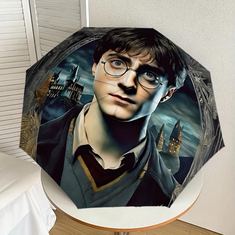 1PC Harry Potter Automatic Folding Umbrella | Vibrant Motif & Compact Design for Everyoneyy250930003