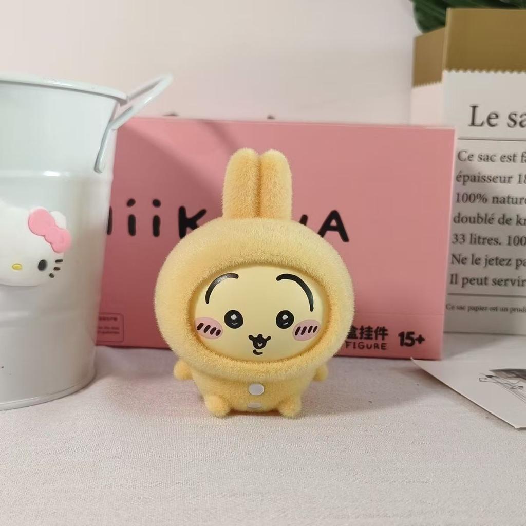 Trendy Toy Chiikawa Pajama Series Face Change Hachiware Pendant Cute Funny Face Changeable Ornaments Toys Usaqi Friends Gift