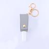 T-Shaped Leather Hand Sanitizer & Perfume Keychain Case with Spray Bottle