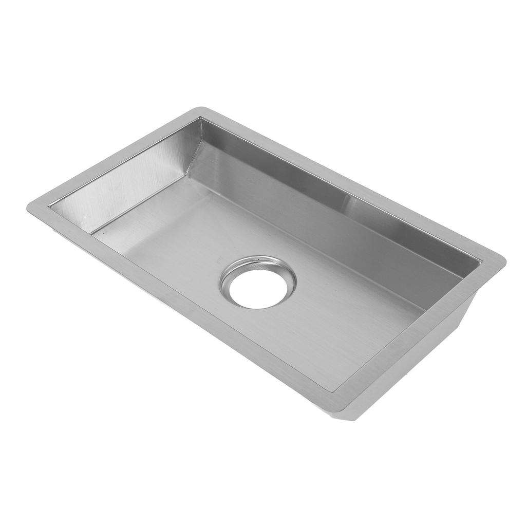 Kitchen Sink with Water Drainage Tray Stainless Steel Small Bar Sink Workstation Basin for Countertop Apartment