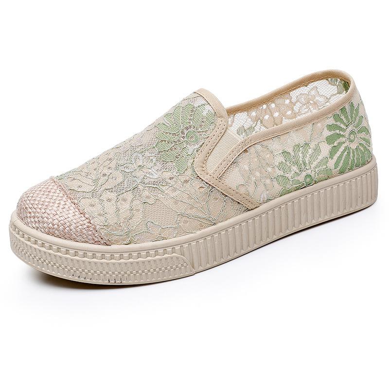 

Обувь женская весна и осень новая повседневная и удобная обувь-лоферы на одной педали легкая и дышащая модная универсальная обувь для мам 41