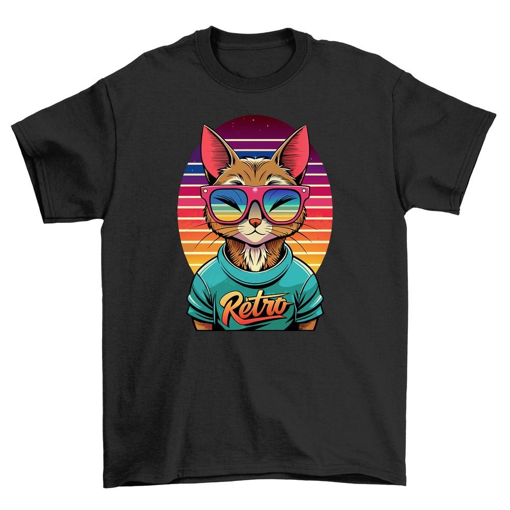 Retro_57 Fun Cat T-shirt for Cool Cats - Meowtastic 100% Cotton Tee, Unisex Prin