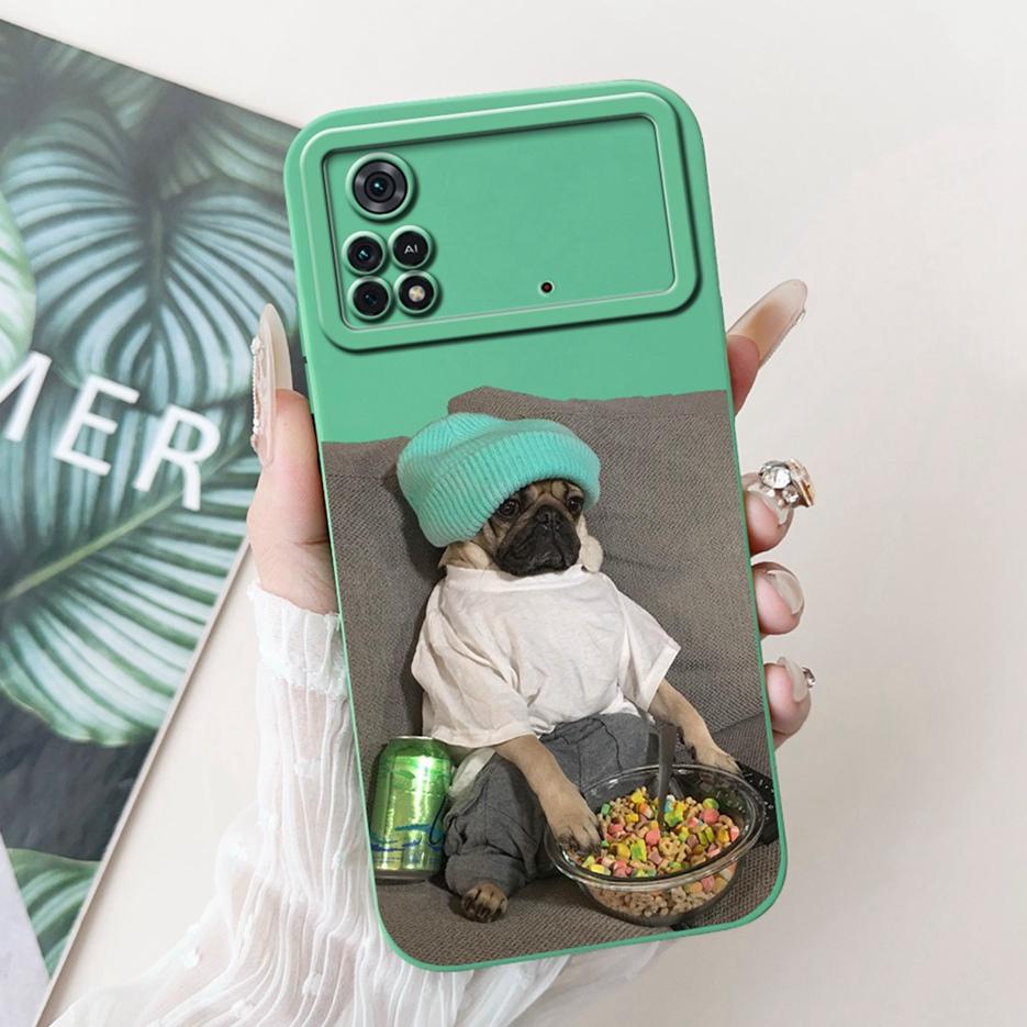 For Xiaomi Poco M4 Pro 4G Case PocoM4 5G Cute Panda Cartoon Cover Soft TPU Phone Case For Xiaomi Poco X4 Pro PocoM4 Pro 5G Shell