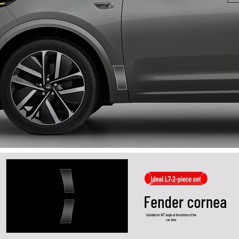 Ideal L7 Car Door Protection Stickers: Custom-Cut TPU Transparent Film for Door Triangle Area.