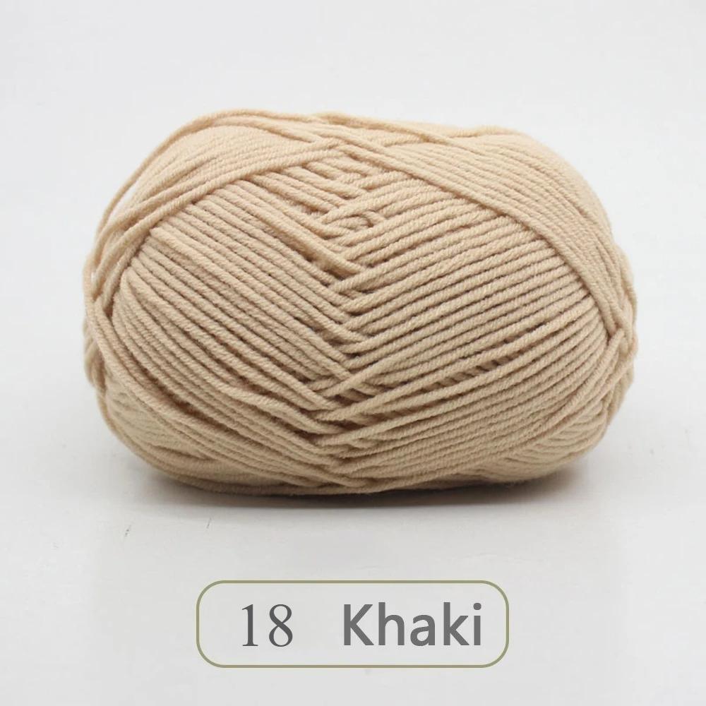 1pc 50g Soft Wool Milk Cotton Yarn Crochet Anti-Pilling Hand Knitting Thread For Cardigan Scarf Hat Baby Sweater Doll Supplies