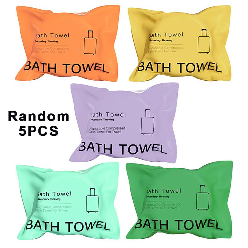 

7/14Pcs Large Disposable Towel 70X140Cm, Compressed Dry Travel Bath Towel, Washable Portable For Outdoor & Trip F5