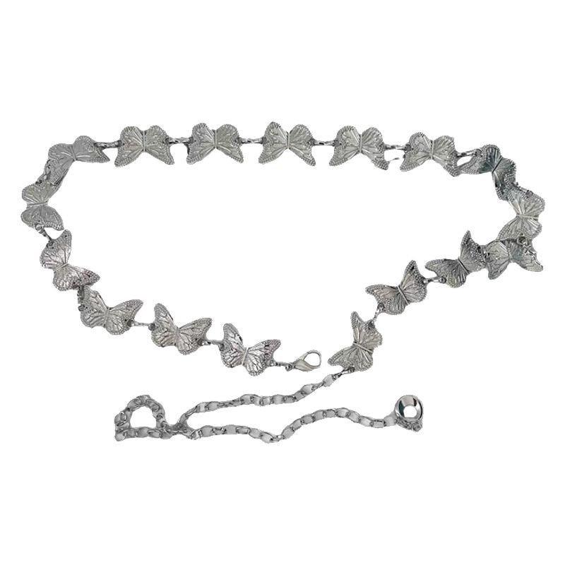 Inspired Vintage Butterfly Metal Waist Belt For Women Unique Design Chic Style Perfect For Autumn