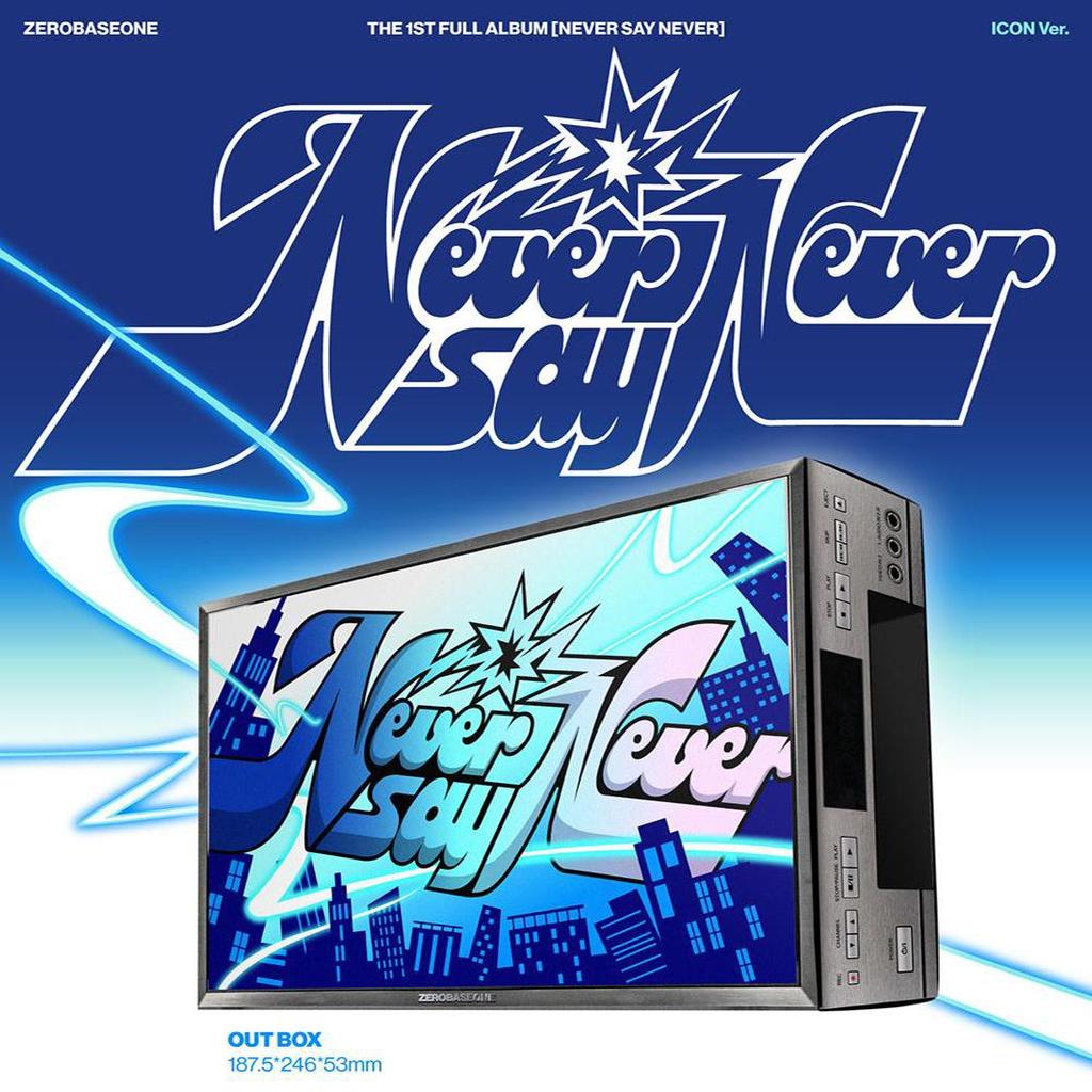 ZEROBASEONE - THE 1ST FULL ALBUM [NEVER SAY NEVER] (PHOTOBOOK Ver. / ICON & ORDINARY)