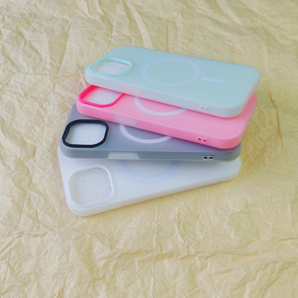 Matte Feel Magnetic Phone Case for Apple 16/15/14 Pro Max, Shockproof and Anti-Slip Phone Cover, Custom Material