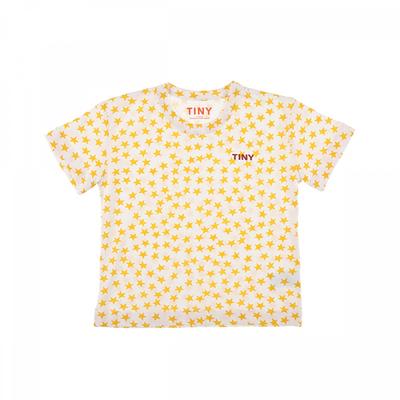 Tiny Cotton Aw24 014 104  Stars Tee Off White  Star Star Kids Short Sleeve Tee