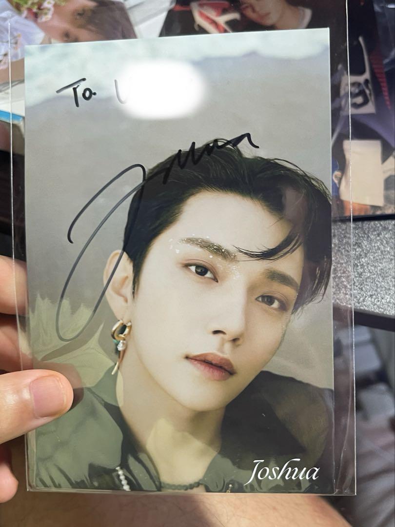 

[USED] SEVENTEEN Joshua autograph