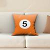 Billiard Pool Snooker Balls Number Pillow Cover Sofa Couch Cushion Case Home Living Room Decoration
