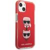 Karl Lagerfeld Klhcp13Stpe2Tr Iphone 13Mini 5,4 Hardcase Czerwony/Red Karl&Choupette Head