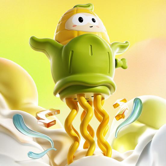 Kids Wind-up Dancing Corn Toy Educational Clockwork Spring Corn Octopus Toy Toddlers Boys Girls Crawling Cartoon Corn Toy