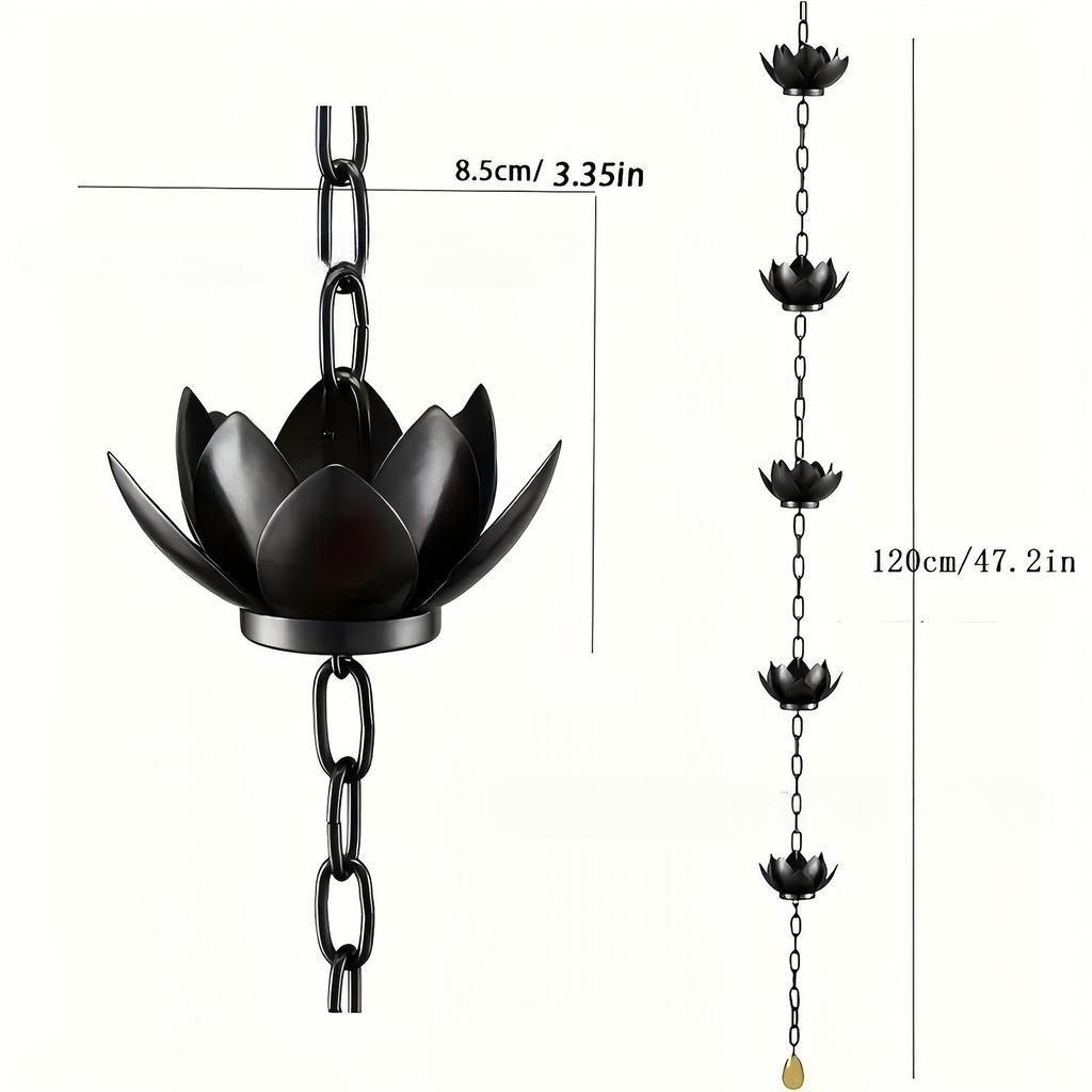 Outdoor Rain Chain, Japanese Style Eaves Drainage Chain, Villa Courtyard Rain Chain, Decorative Water Supply Chain