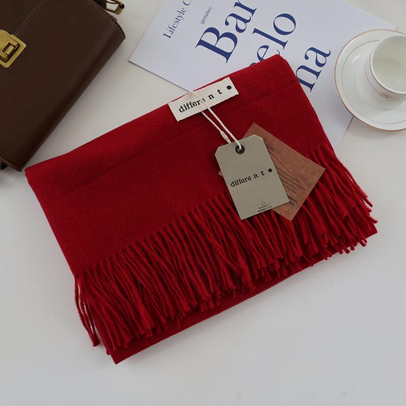 Liangsu Women s Faux Cashmere Tassel Scarf