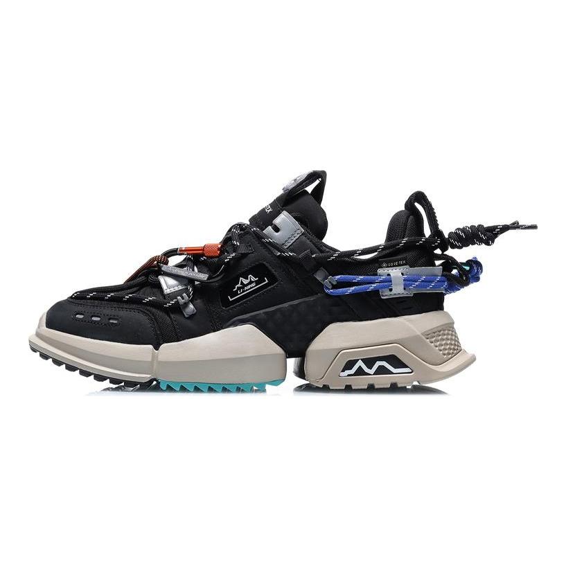 Li Ning GTX Textile, Split Cow Leather, TPU Cushioning Slip Resistant Abrasion Resistant Breathable Support AGLQ135-1