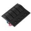 Rocker Switch Panel 12V 24V 4 Gang LED Plastic IP68 Waterproof Overload Protector 2x10A 2x15A for