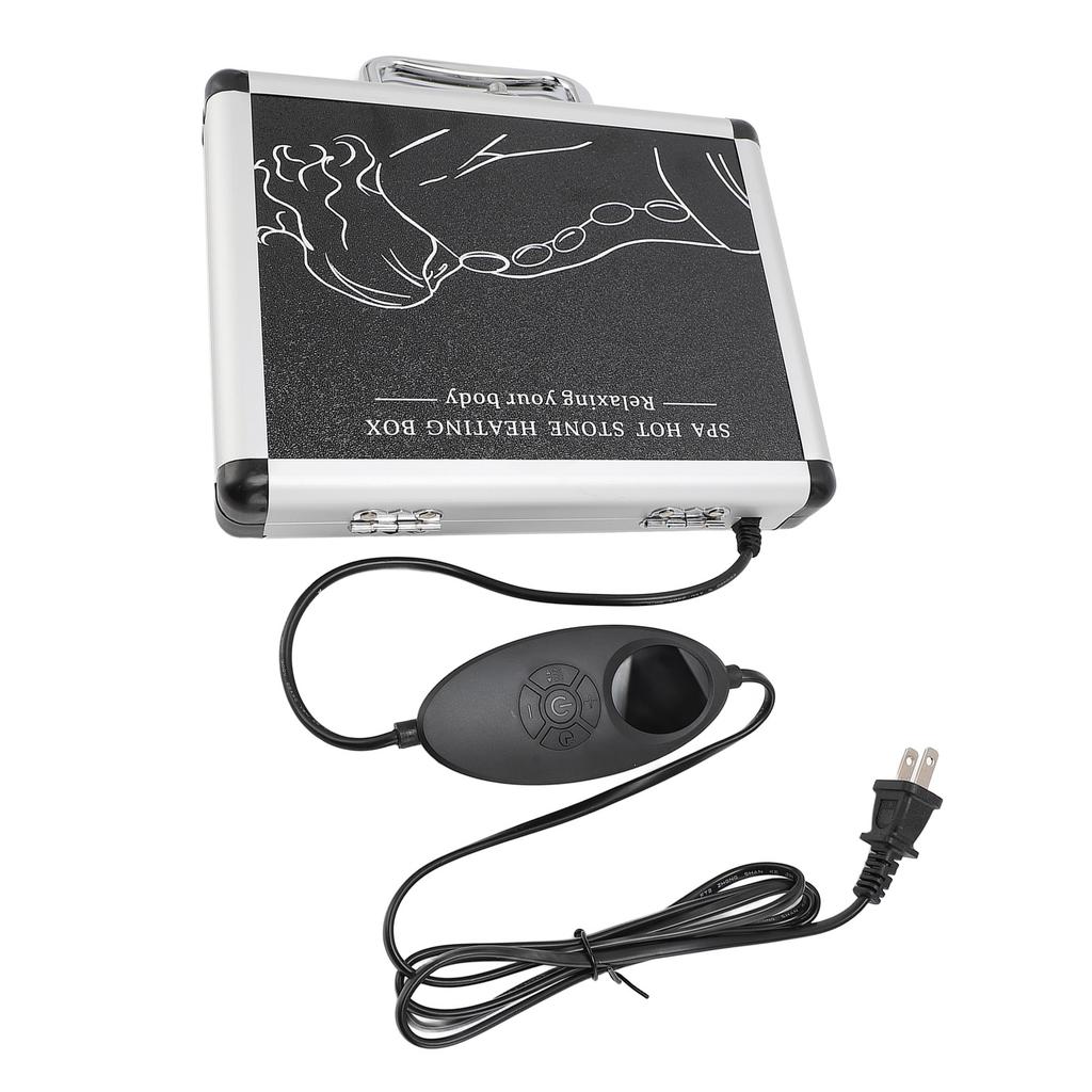 Heißsteinwärmer-Set 86-167 Fahrenheit Einstellbares Heißstein-Heizset Heiße Steine mit Heizgerät-Set