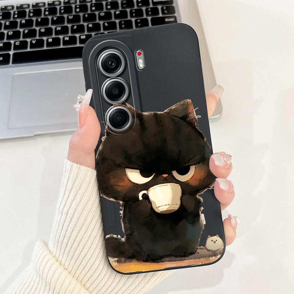 For Tecno Camon 40 Pro 5G Case CM7 Cute Cat Panda Fashion Flowers Love Back Cover For Camon 40 Pro 5G Tecno Phone Case Silicone