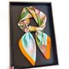 Korean version of the new imitation silk printing silk scarf square scarf high-end shawl sunscreen neck professional scarf headscarf scarf