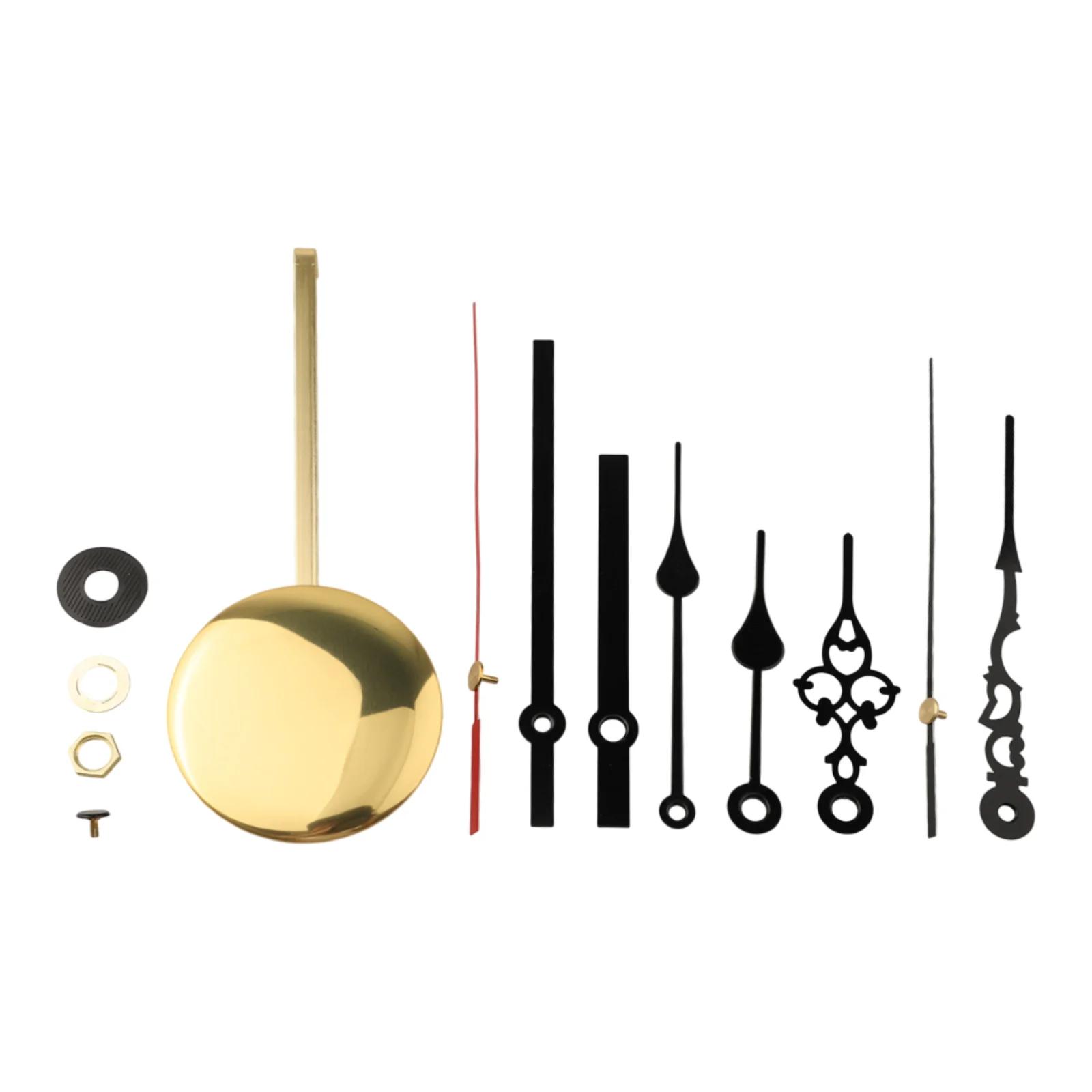 

Wall Quartz Pendulum Clock Mechanism Movement Set With Pointers For DIY Wall Clock Repair Kits For Home Bathroom In Stock червоний