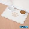 Waterproof Non Slip Pet Feeding Mat Absorbent Wavy Edge Easy Clean Pad for Cats Puppy Pet Feeding Supplies